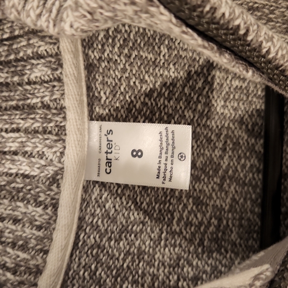 Carter's Kid Pullover Quater Zip Size 8 100% cotton - Picture 5 of 7